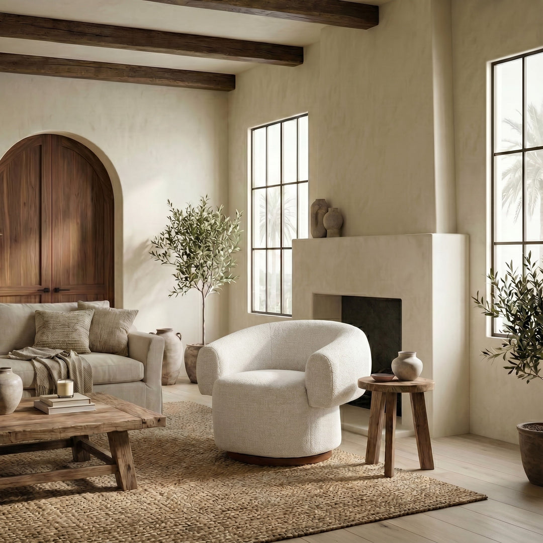 Kerriann Barrel Back Swivel Chair