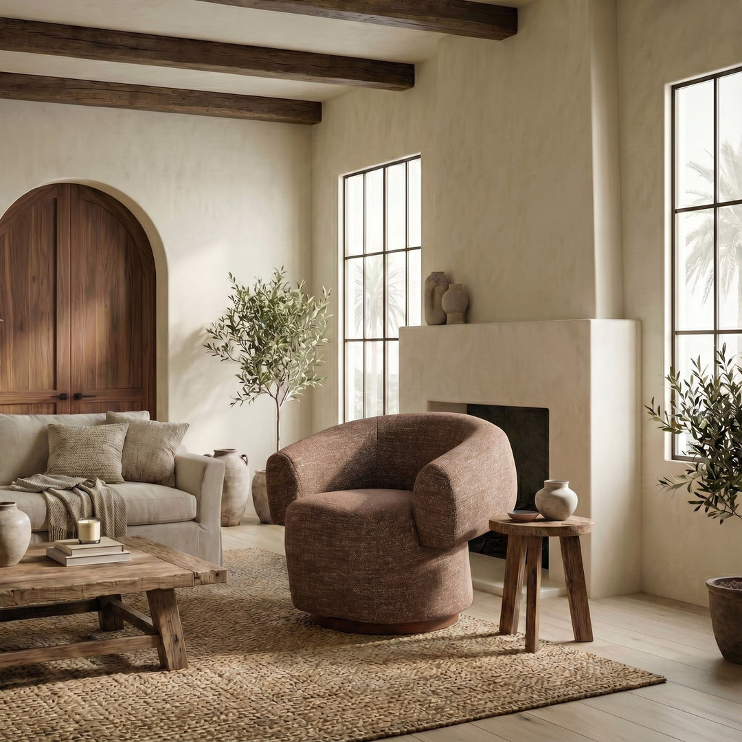 Kerriann Barrel Back Swivel Chair