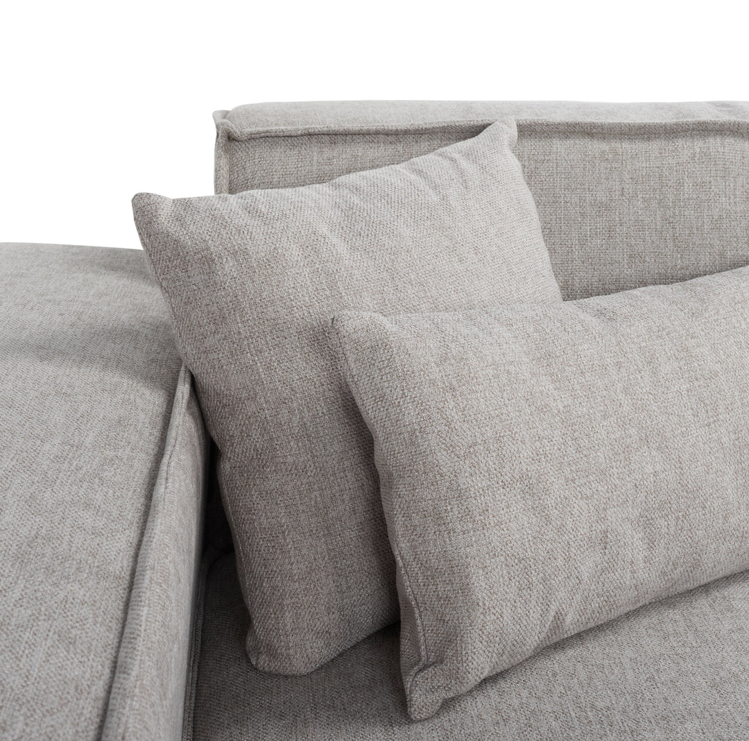 126"W x 75.6"D x 28"H / Grey