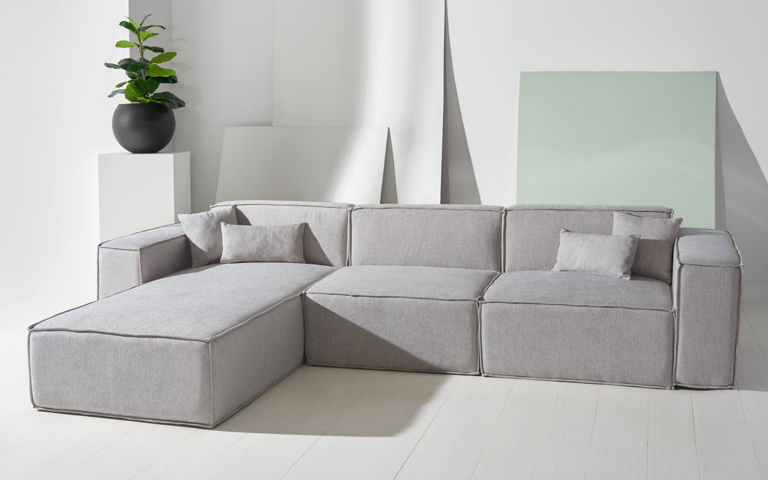 126"W x 75.6"D x 28"H / Grey