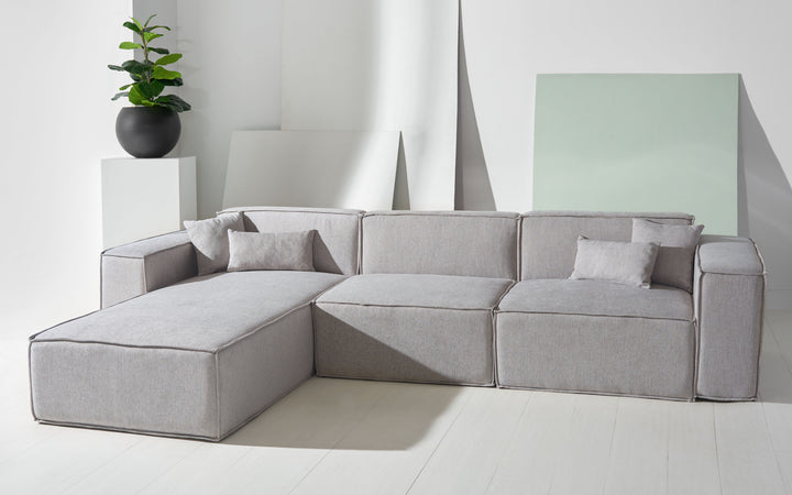 126"W x 75.6"D x 28"H / Grey