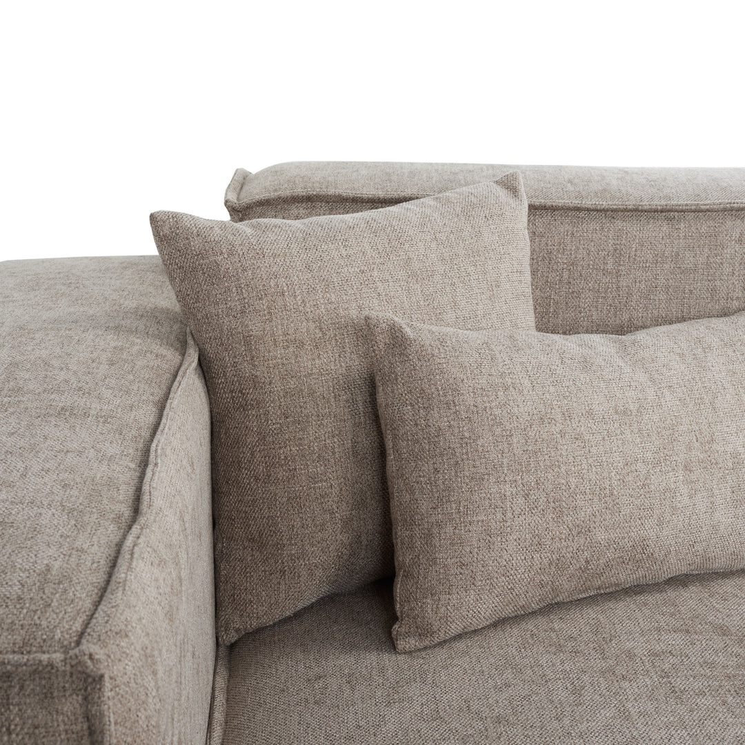 126"W x 75.6"D x 28"H / Light Brown