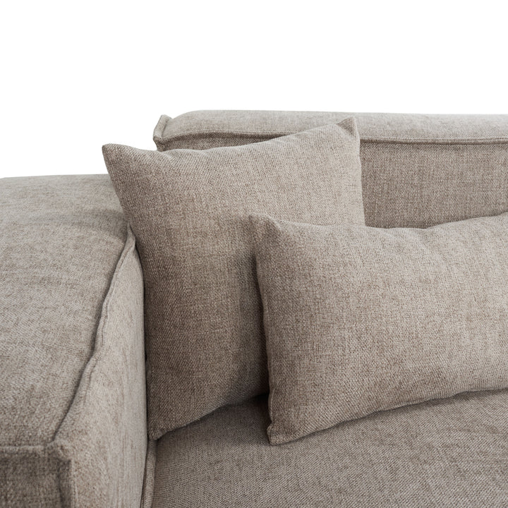 126"W x 75.6"D x 28"H / Light Brown