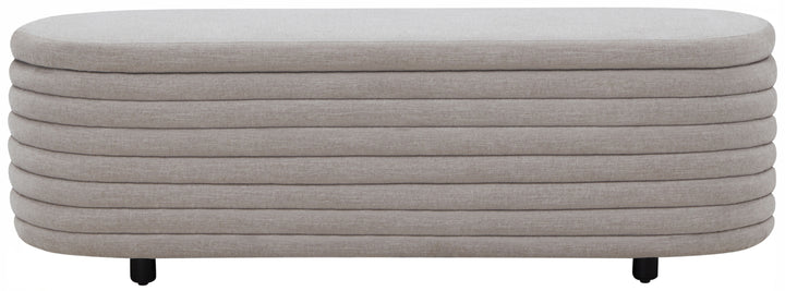 American Home Furniture | Safavieh Couture - JAYMIE LINEN STORAGE BENCH