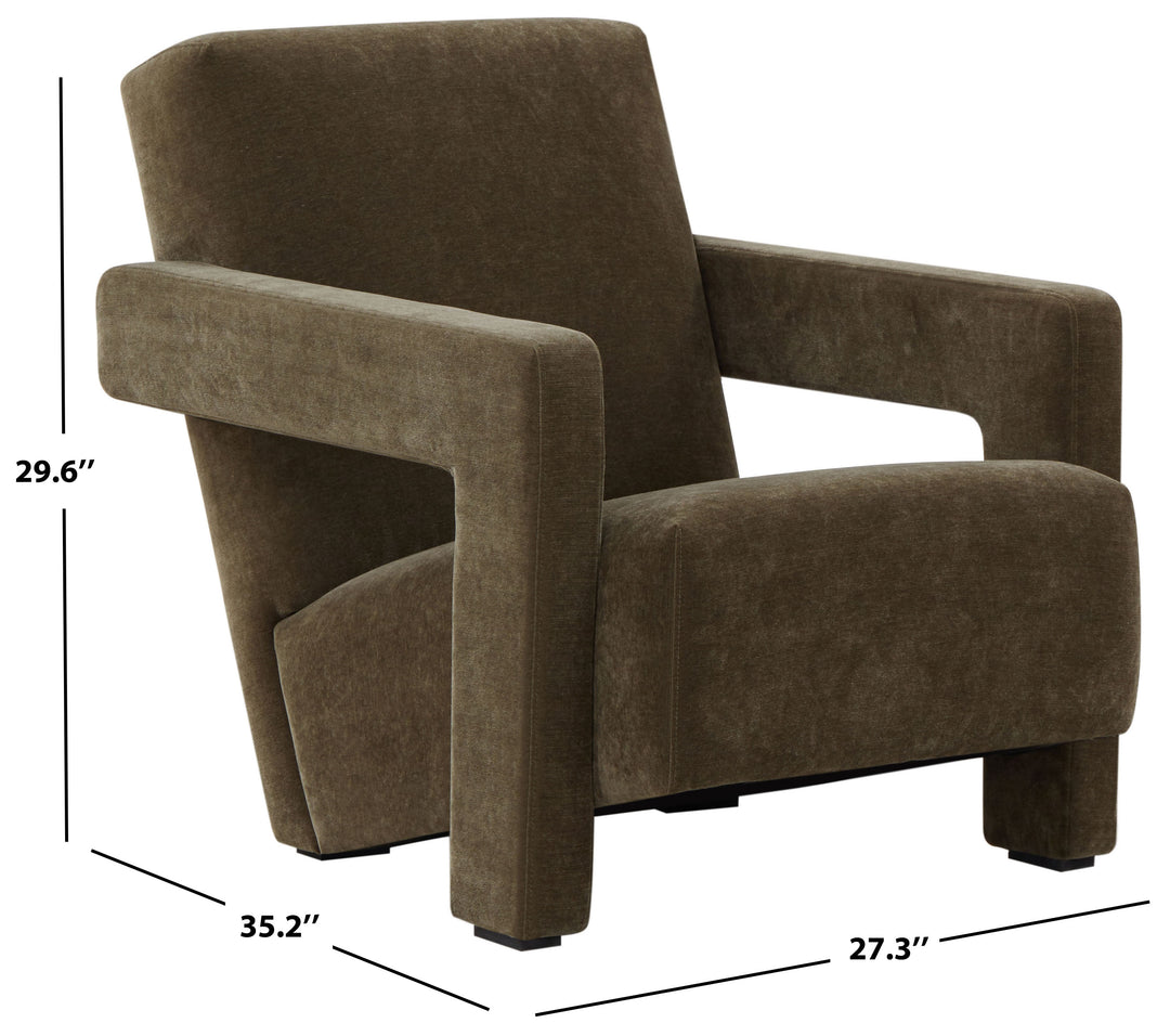 American Home Furniture | Safavieh Couture - TAYLOR MODERN VELVET ACCENT CHAIR