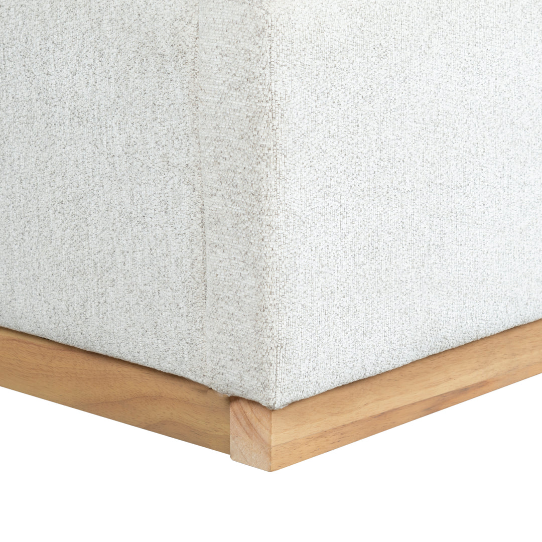 85"W x 90"D x 49"H / Ivory/Natural