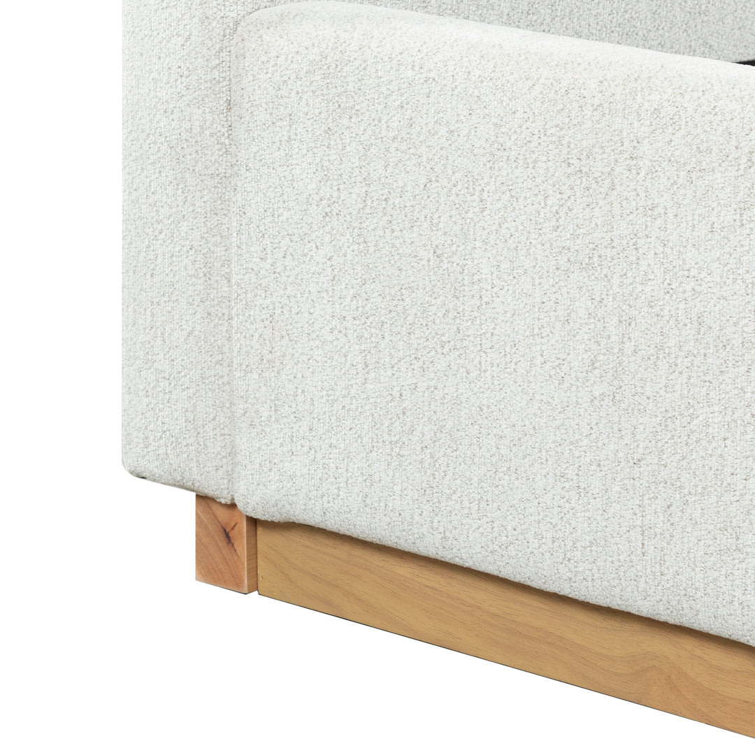 85"W x 90"D x 49"H / Ivory/Natural