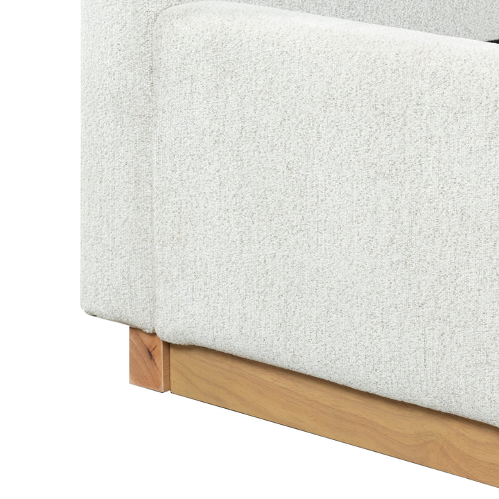 85"W x 90"D x 49"H / Ivory/Natural