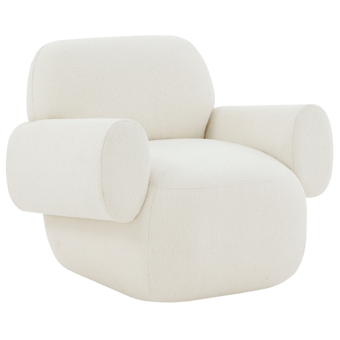 IVORY / 34.6" X 31.9" X 29.9" / POLYESTER BLEND (80% POLYESTER / 10% ACRYLIC / 10% WOOL)