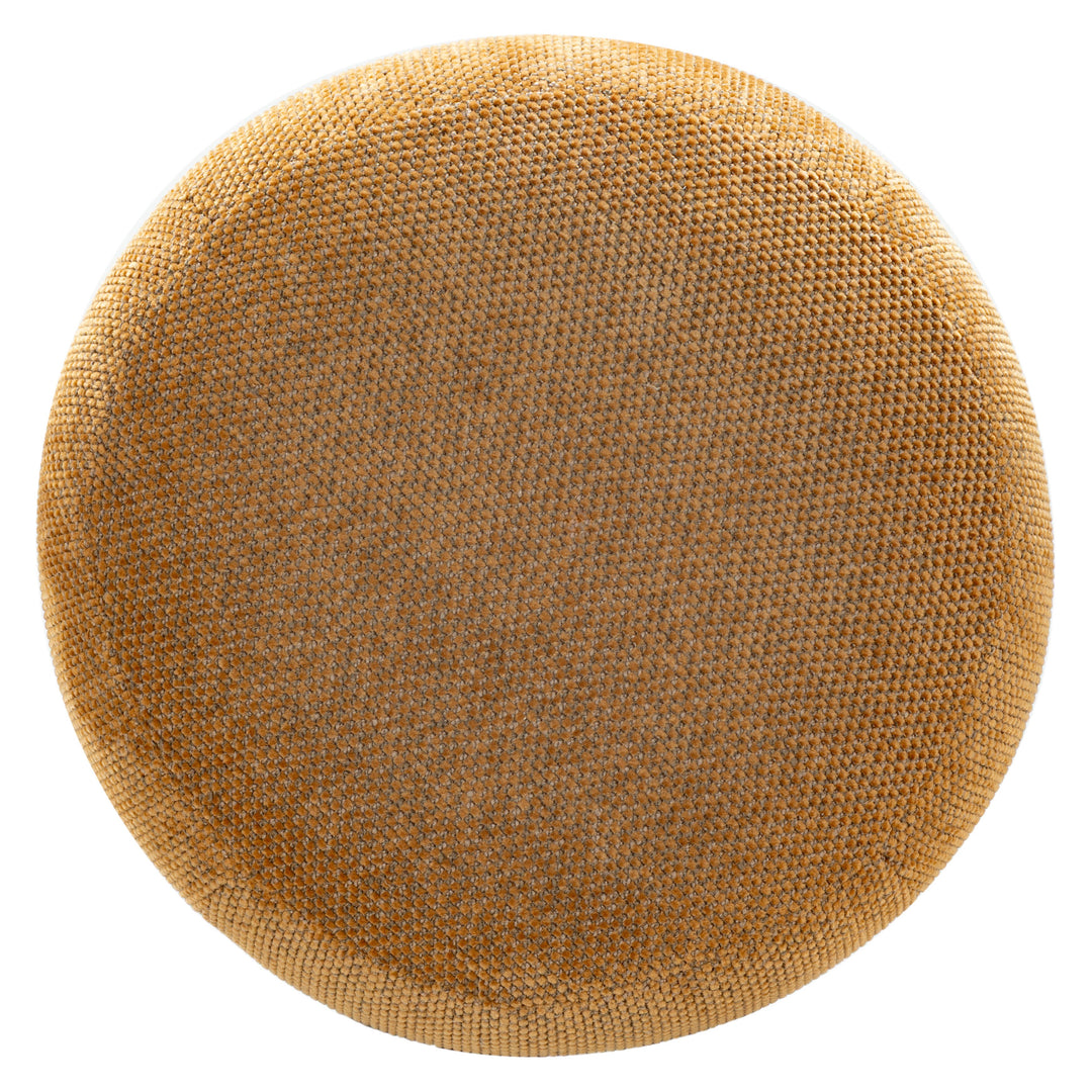 Cecelia Round Channel Tufted Ottoman
