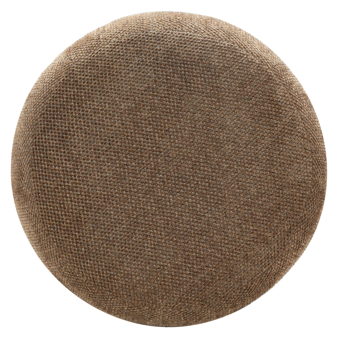 Cecelia Round Channel Tufted Ottoman