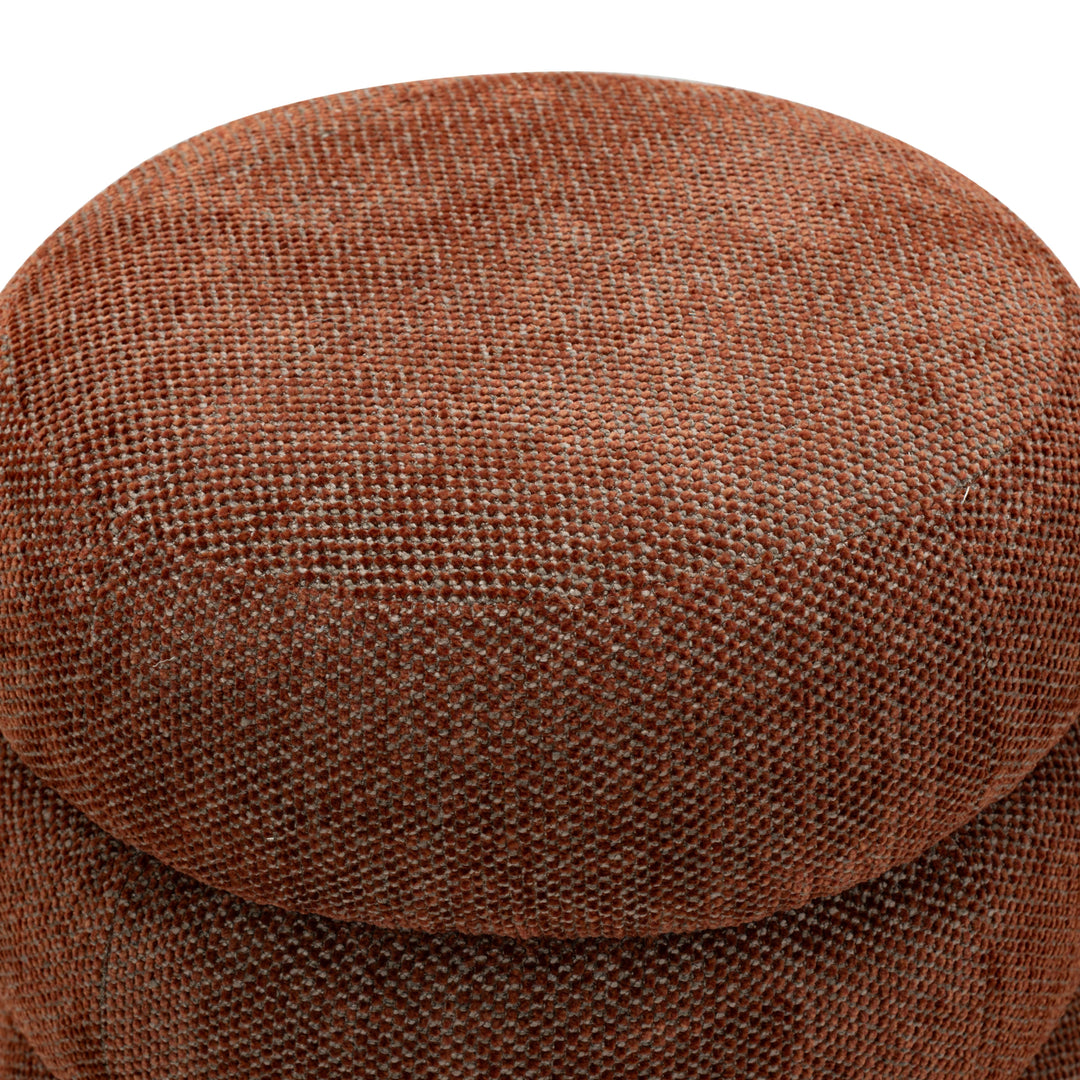 Cecelia Round Channel Tufted Ottoman