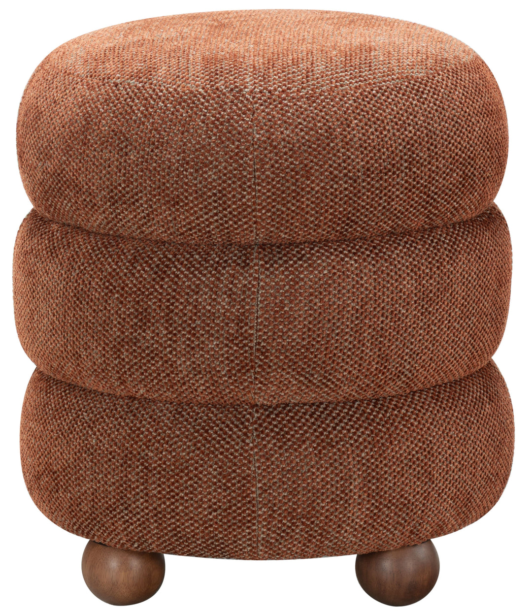 Cecelia Round Channel Tufted Ottoman