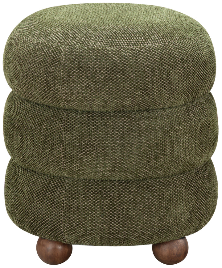 Cecelia Round Channel Tufted Ottoman