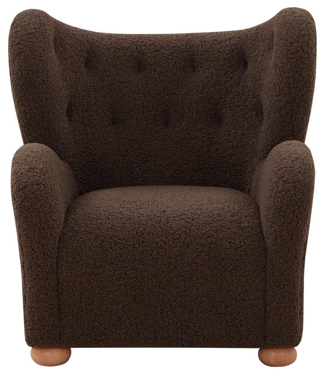 American Home Furniture | Safavieh Couture - GALLOWAY WINGBACK TEDDY ACCENT CHAIR 