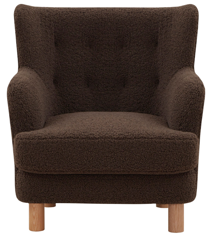 American Home Furniture | Safavieh Couture - RAINIER WINGBACK TEDDY ACCENT CHAIR 