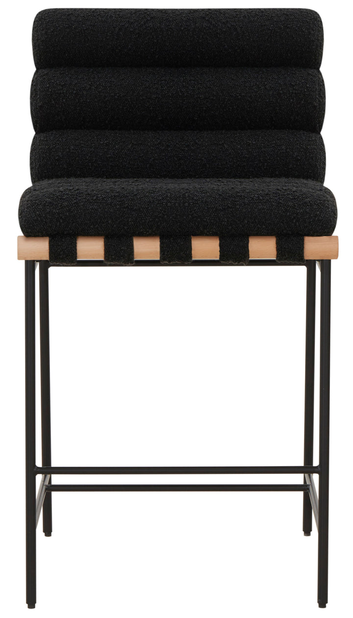 American Home Furniture | Safavieh Couture - MACIBELLA CHANNEL TUFTED BOUCLE COUNTER STOOL