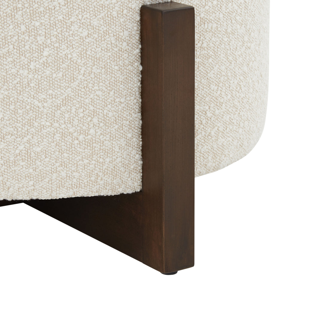 American Home Furniture | Safavieh Couture - Danylyn Boucle Storage Ottoman