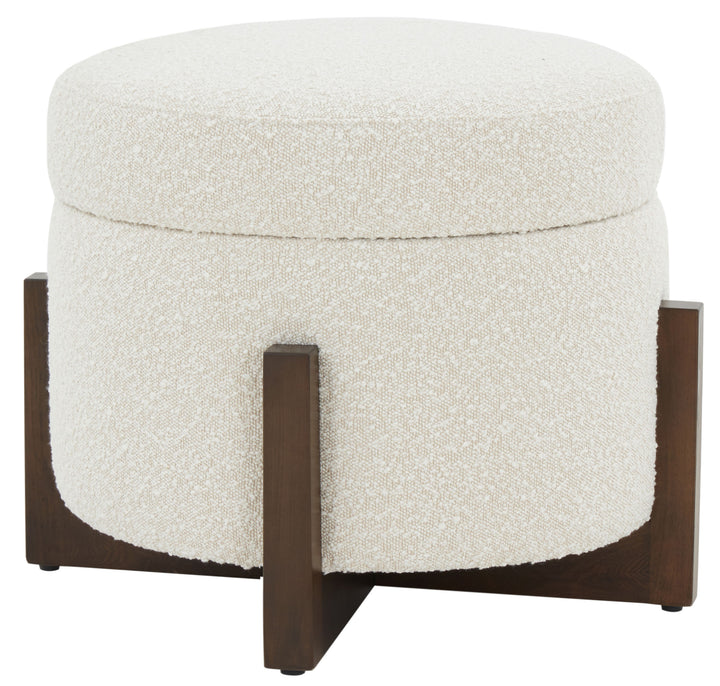 American Home Furniture | Safavieh Couture - Danylyn Boucle Storage Ottoman