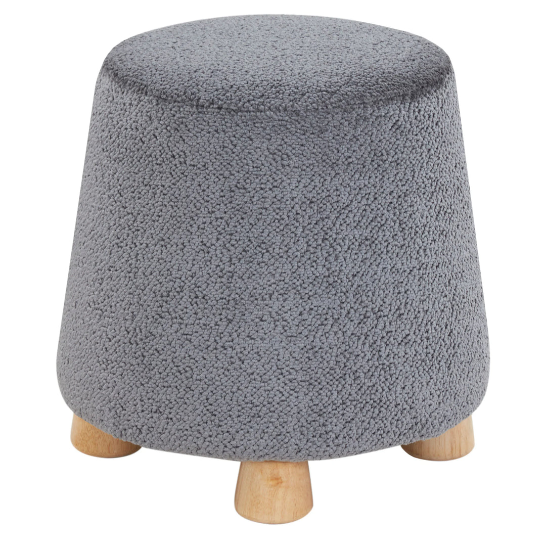 Denison Round Chenille Ottoman - AmericanHomeFurniture