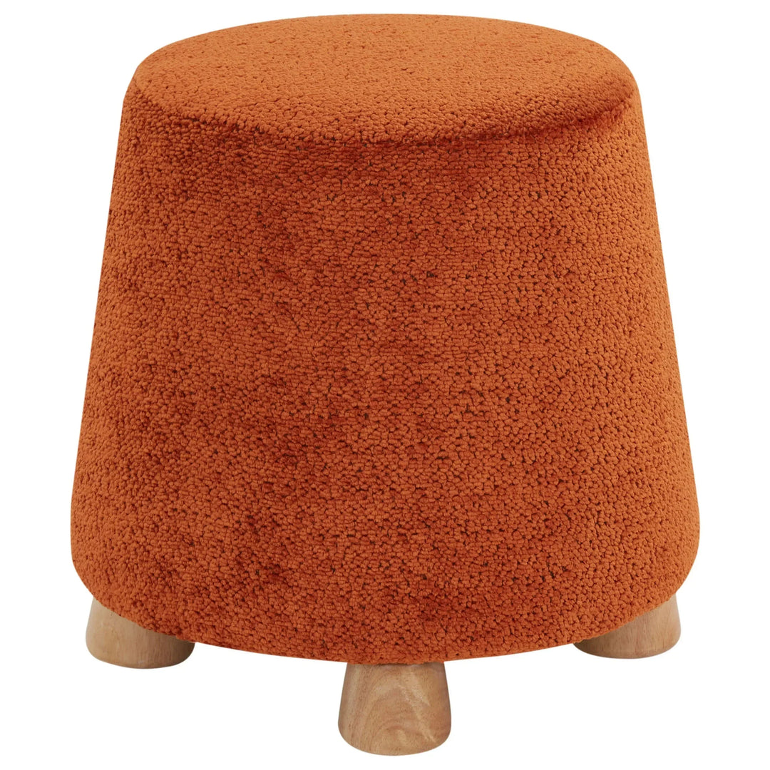 Denison Round Chenille Ottoman - AmericanHomeFurniture