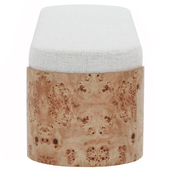 American Home Furniture Safavieh Couture Nessabella Burl Leg Bench