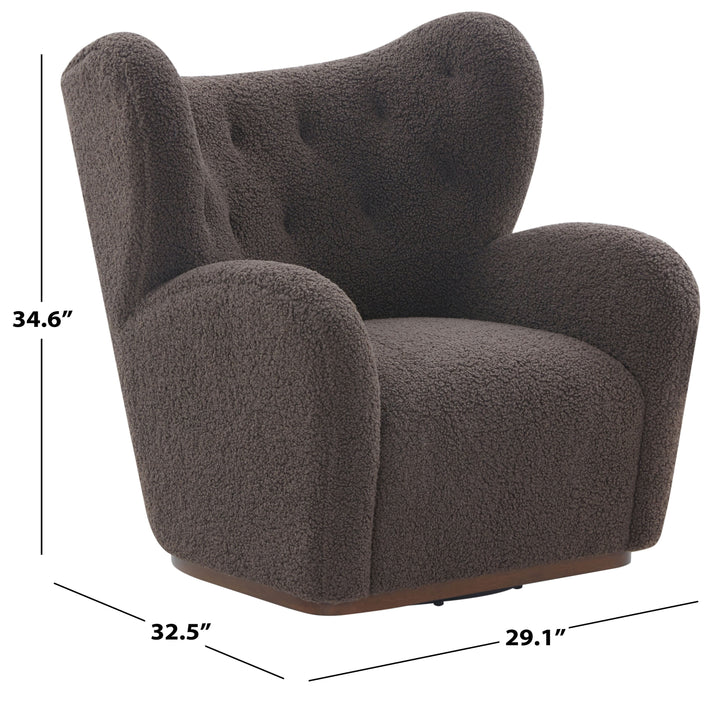 Galloway Wingback Teddy Swivel Chair