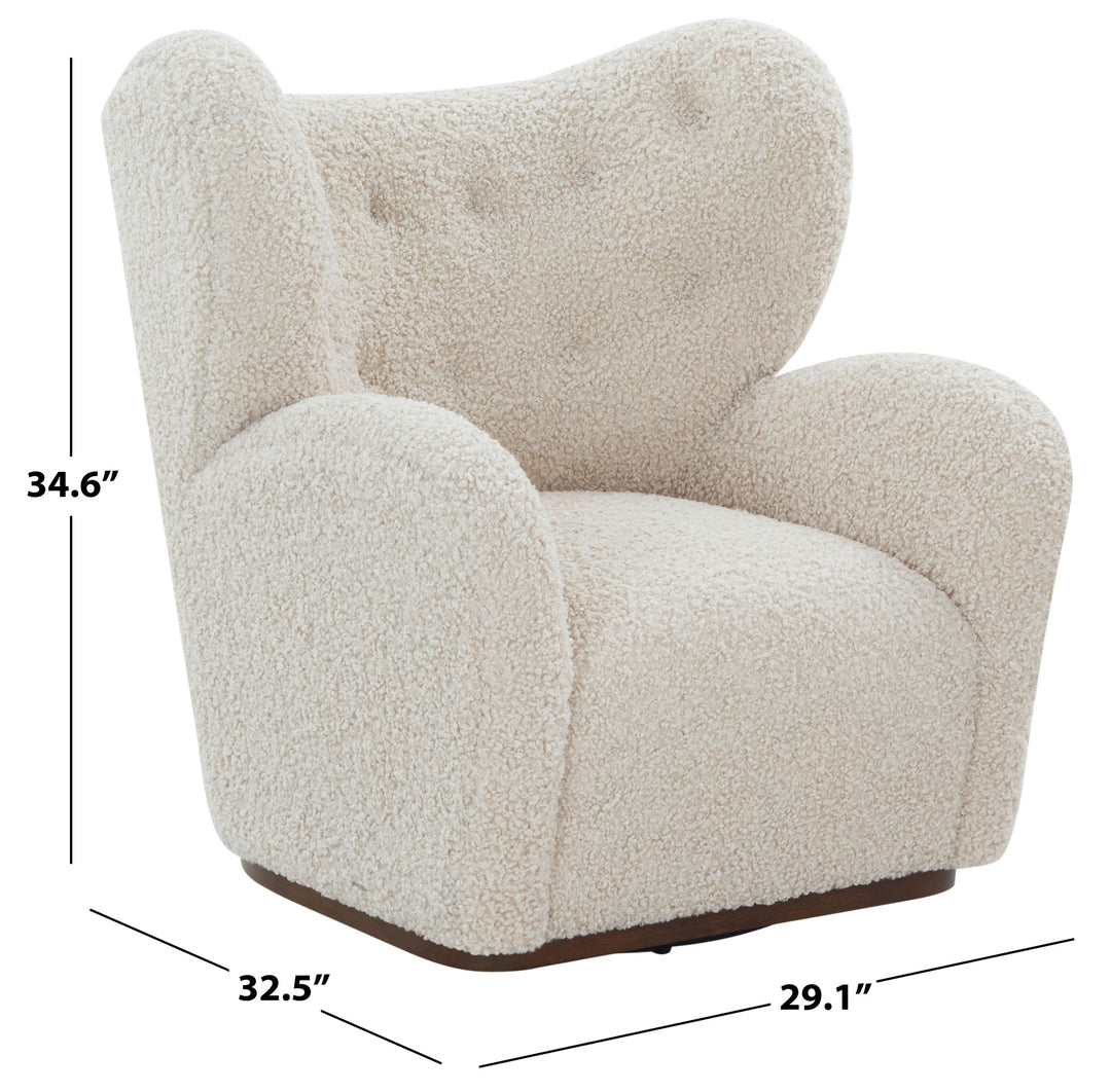 Galloway Wingback Teddy Swivel Chair