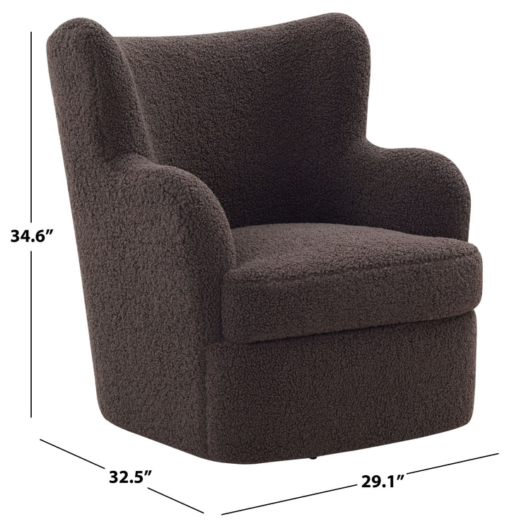 Rainier Wingback Teddy Swivel Chair