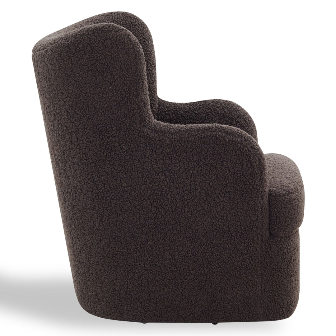 Rainier Wingback Teddy Swivel Chair