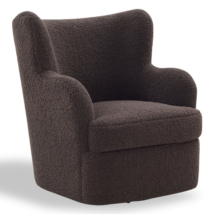 Rainier Wingback Teddy Swivel Chair