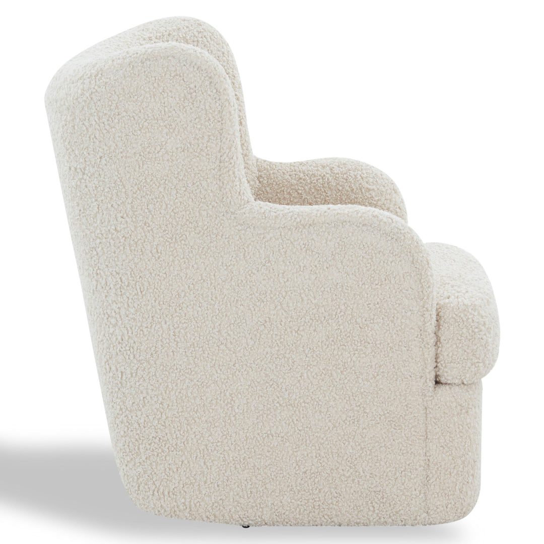 Rainier Wingback Teddy Swivel Chair