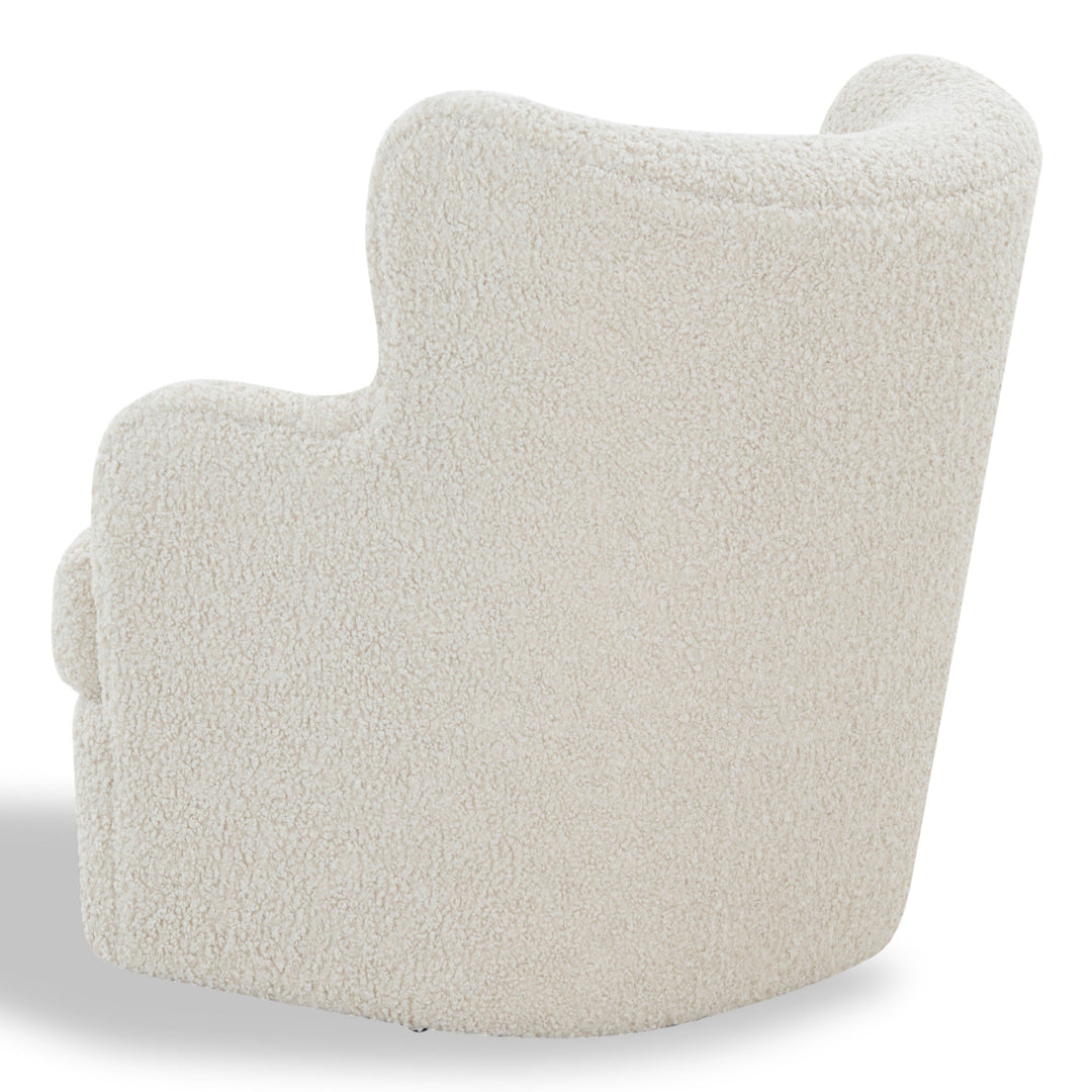 Rainier Wingback Teddy Swivel Chair