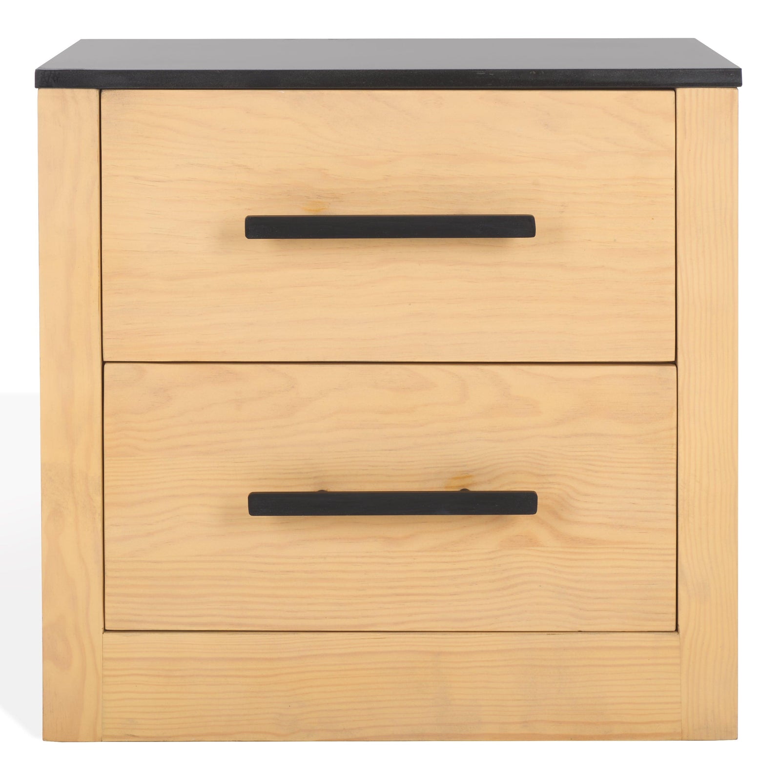 Safavieh Couture Abbianna Black Marble Top Nightstand NIGHTSTANDS