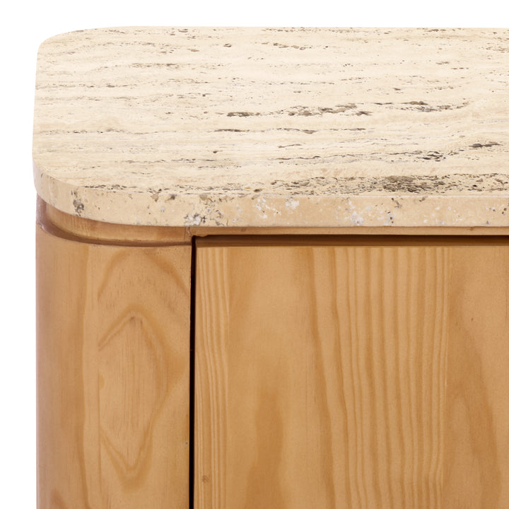 American Home Furniture Safavieh Couture Giuletta Travertine Top Chest