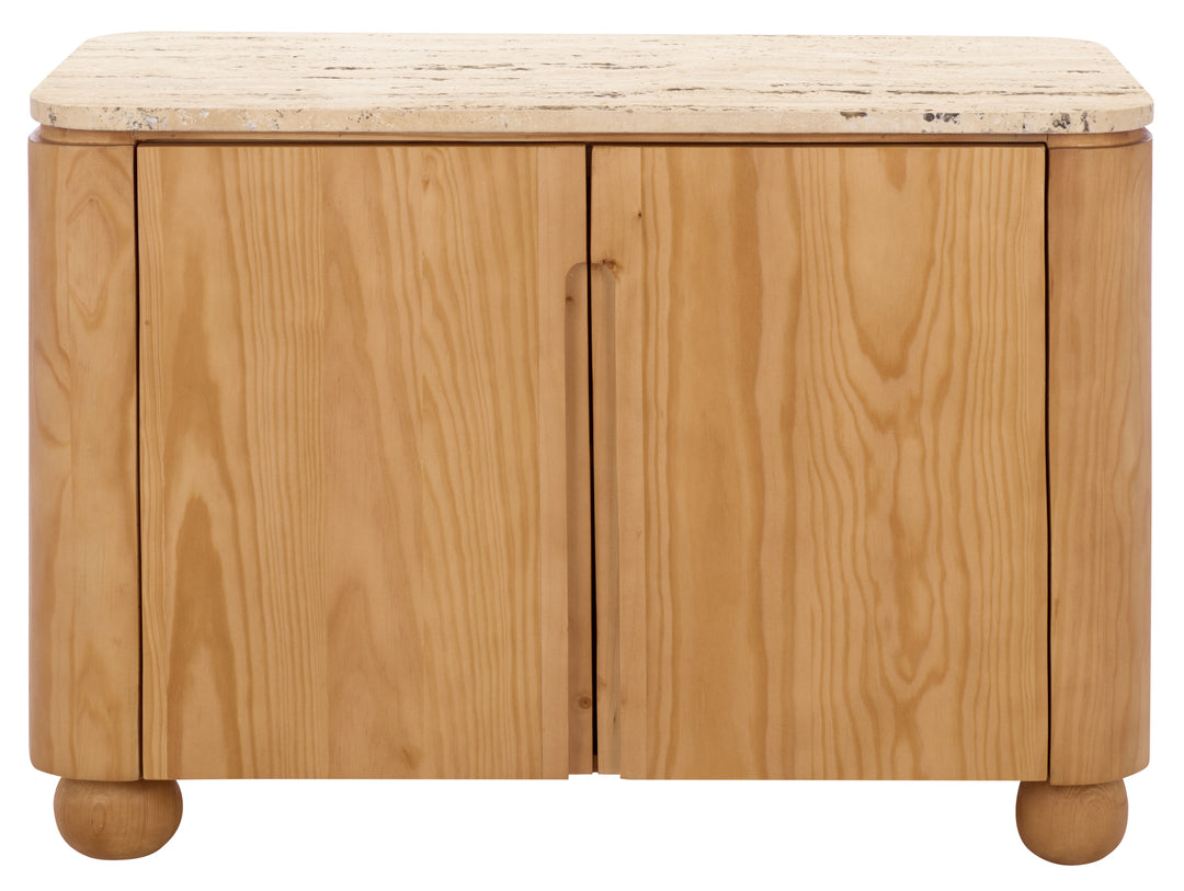 American Home Furniture Safavieh Couture Giuletta Travertine Top Chest