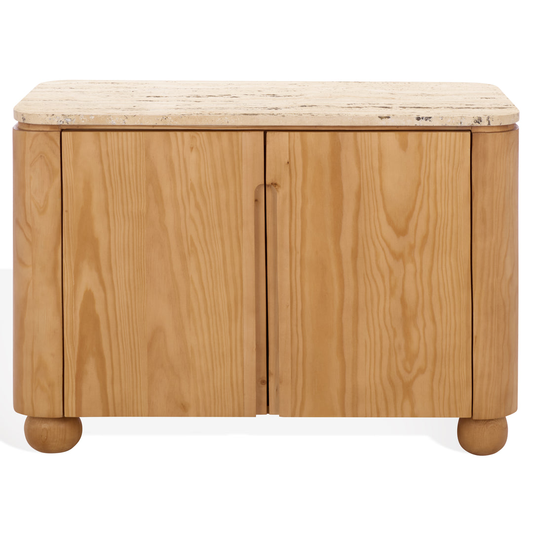 American Home Furniture Safavieh Couture Giuletta Travertine Top Chest