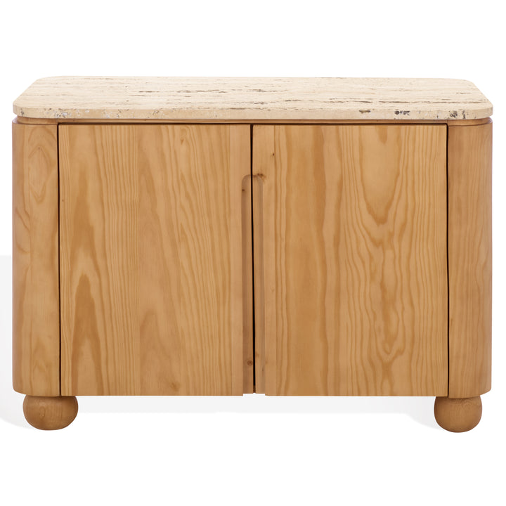 American Home Furniture Safavieh Couture Giuletta Travertine Top Chest