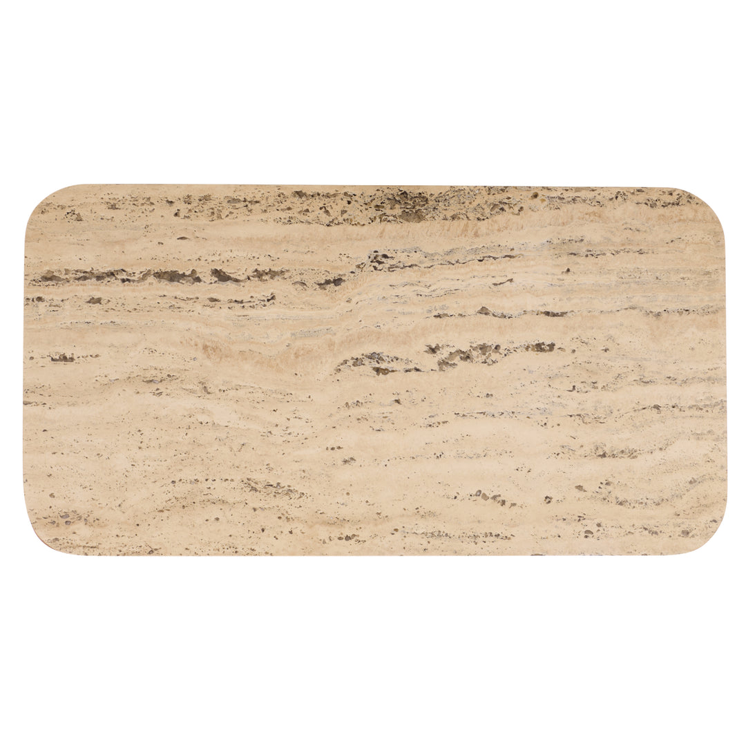 American Home Furniture Safavieh Couture Giuletta Travertine Top Chest