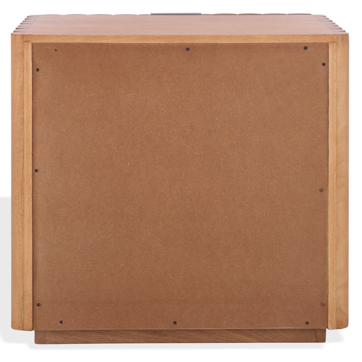 American Home Furniture Safavieh Couture Renata Fluted Wood Nightstand