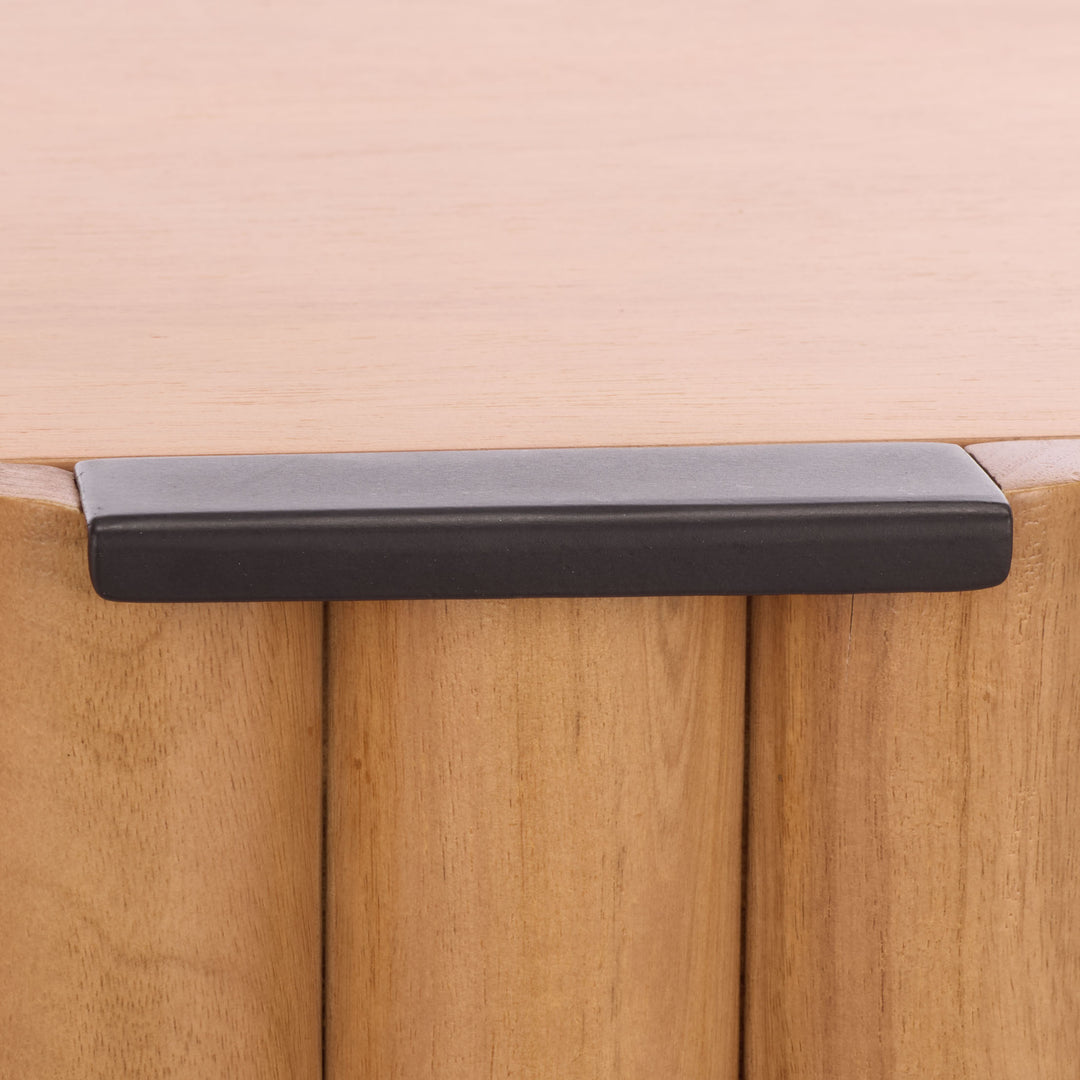 American Home Furniture Safavieh Couture Renata Fluted Wood Nightstand