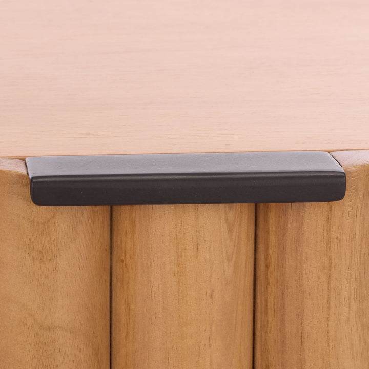 American Home Furniture Safavieh Couture Renata Fluted Wood Nightstand