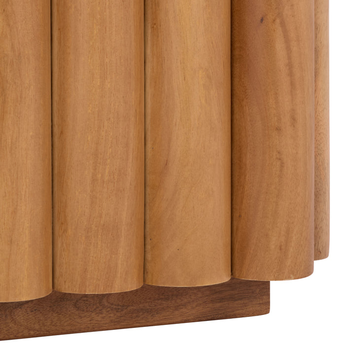 American Home Furniture Safavieh Couture Renata Fluted Wood Nightstand