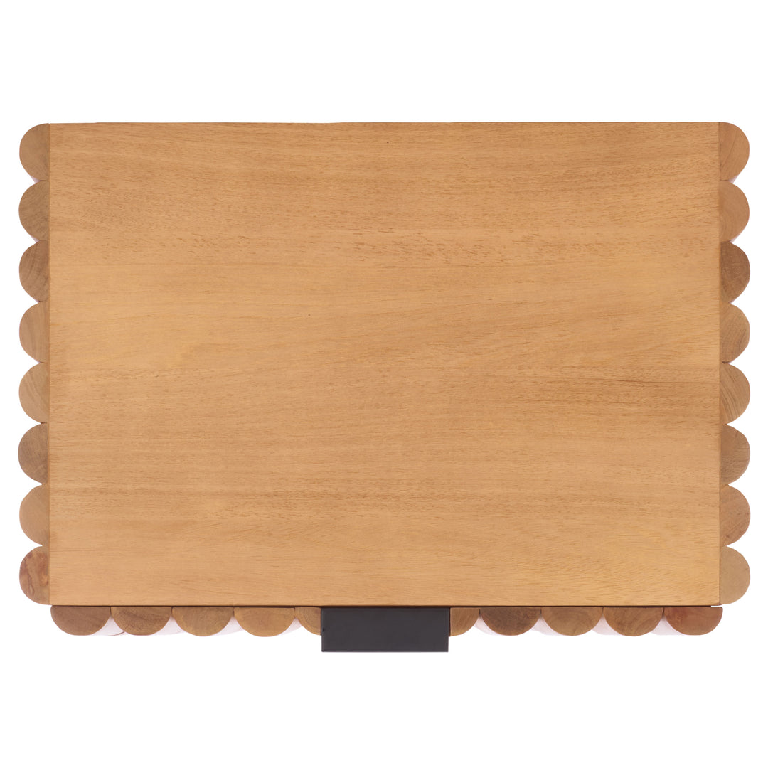 American Home Furniture Safavieh Couture Renata Fluted Wood Nightstand