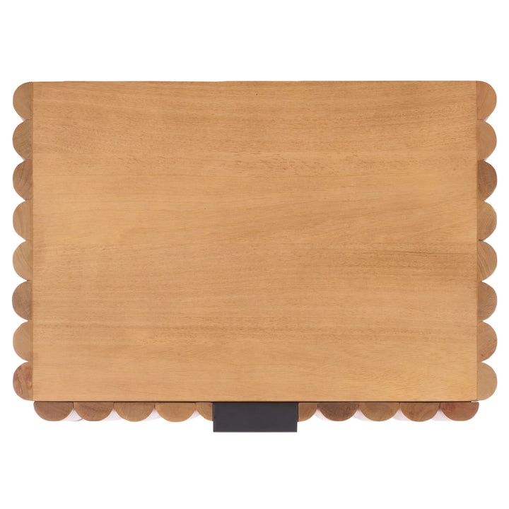 American Home Furniture Safavieh Couture Renata Fluted Wood Nightstand