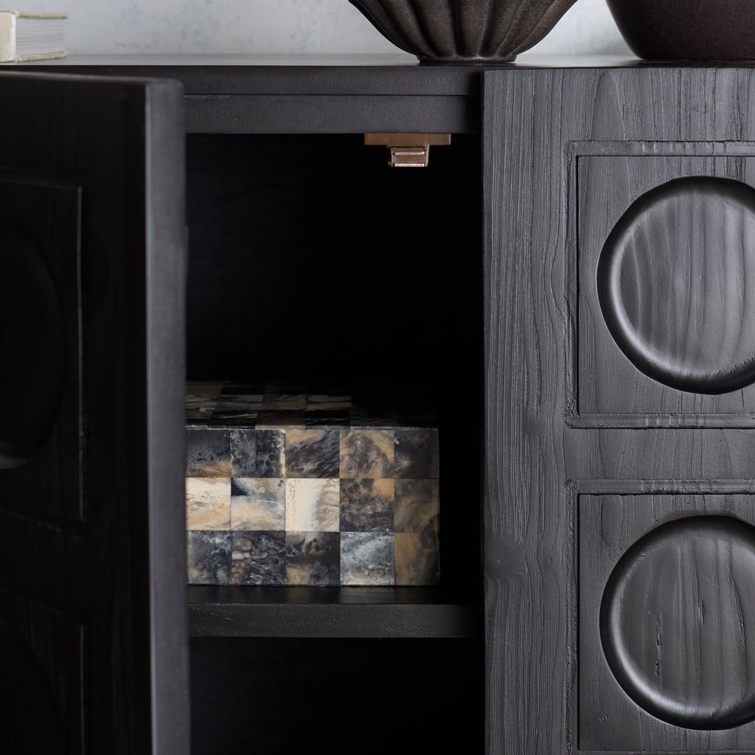 American Home Furniture Safavieh Couture Osmund 4 Door Wood Sideboard