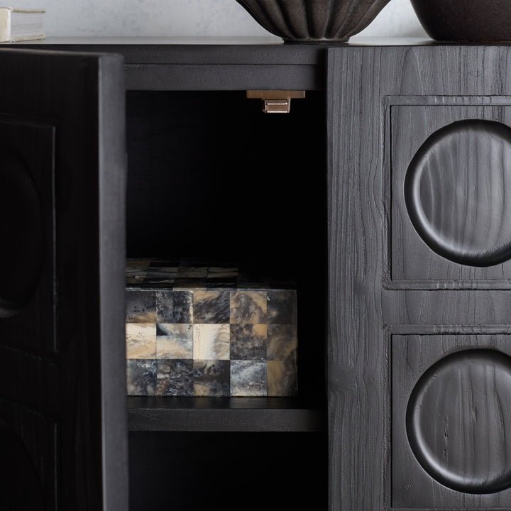 American Home Furniture Safavieh Couture Osmund 4 Door Wood Sideboard