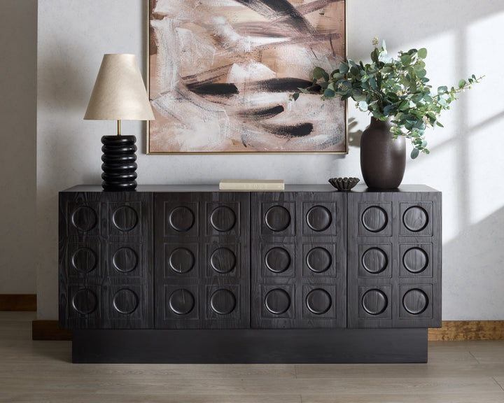 American Home Furniture Safavieh Couture Osmund 4 Door Wood Sideboard