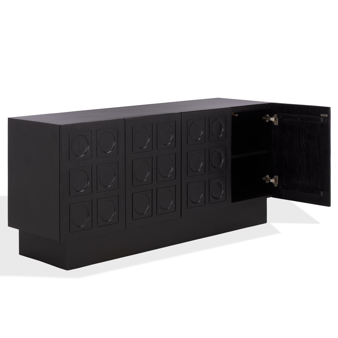 American Home Furniture Safavieh Couture Osmund 4 Door Wood Sideboard