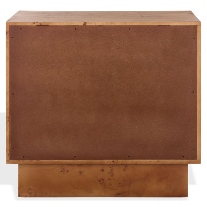 American Home Furniture Safavieh Couture Tessly Burl Veneer Chest